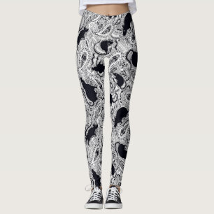 Paisley tjaller damasker leggings
