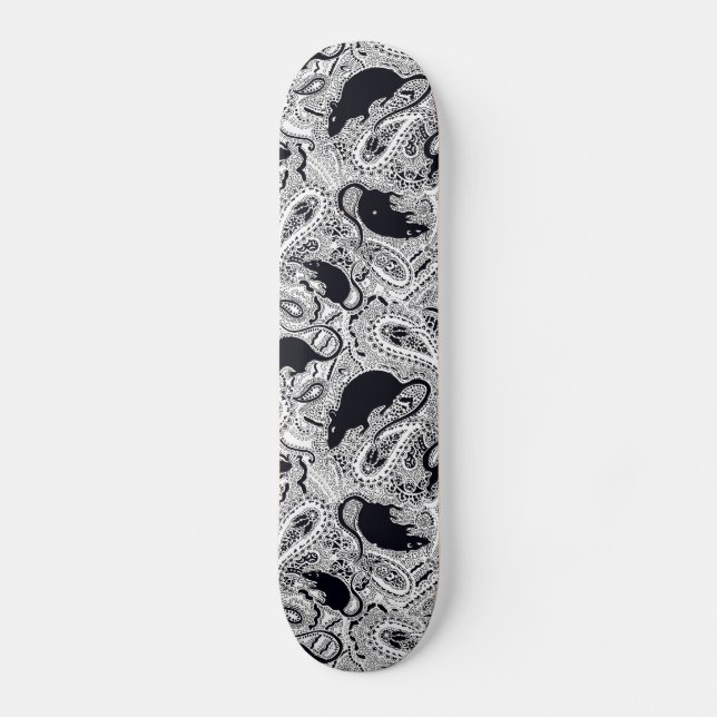 Paisley tjaller skateboarden mini skateboard bräda 18,5 cm (Framsida)