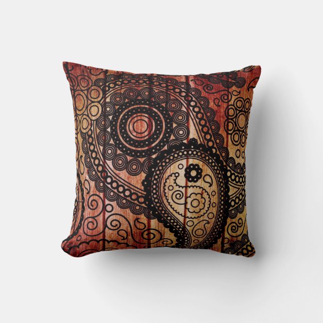 paisley trädynor kudde (Framsida)