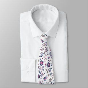 Paisley-utskrift med liten blommigt slips