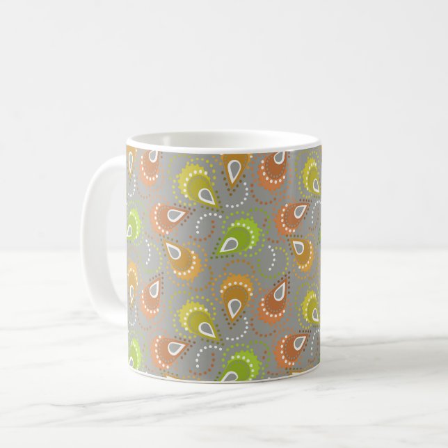 Paisleymönster. Kaffemugg (Framsida vänster)