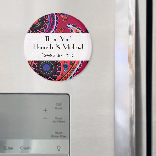 Paisleymönster, persiskt paisley, Boteh, Bröllop Magnet