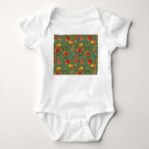 Paisleys vattenfärgblommor, sömlös indiansk motiv. t shirt