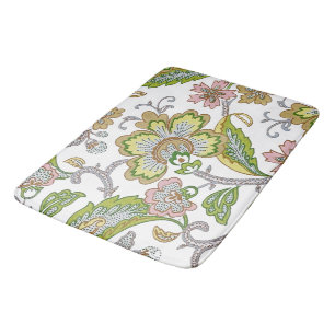 Paisleyträdgård Stilisemang Floral Broderi Badrumsmatta