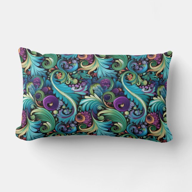 Paisleytryck Lumbarkudde (Framsida)