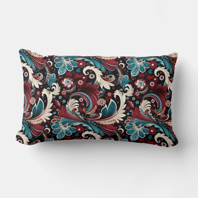 Paisleytryck Lumbarkudde (Framsida)