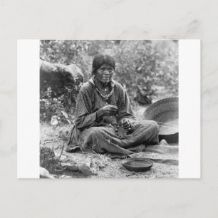 Paiute Basket Maker, 1902 Vykort