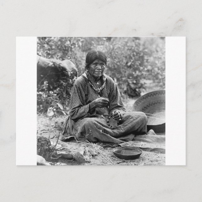 Paiute Basket Maker, 1902 Vykort (Framsida)