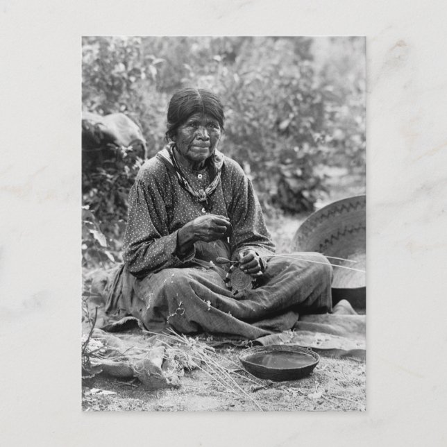 Paiute Basket Maker, 1902 Vykort (Framsida)