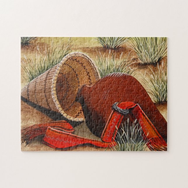 Paiute Basket Puzzle Pussel (Horisontell)