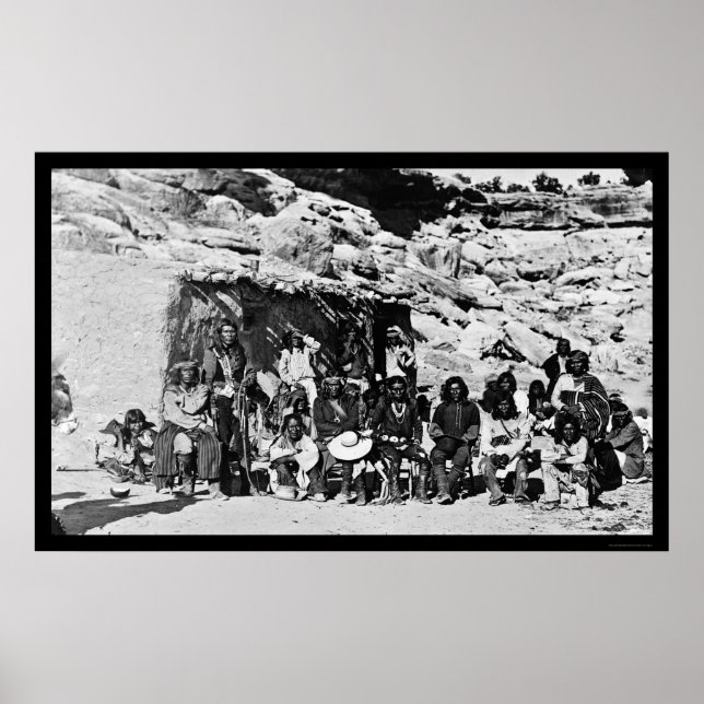 Paiute Indian Adobe House 1912 Poster (Framsidan)