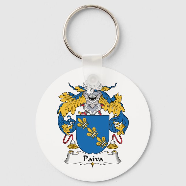 Paiva Family Crest Nyckelring (Framsida)