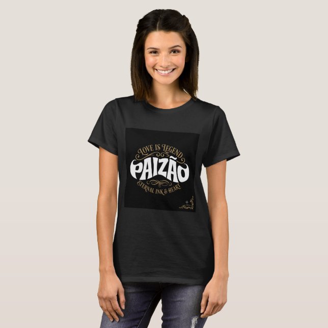 Paizão Love Is Legend Typografi T-Shirt (Hel framsida)