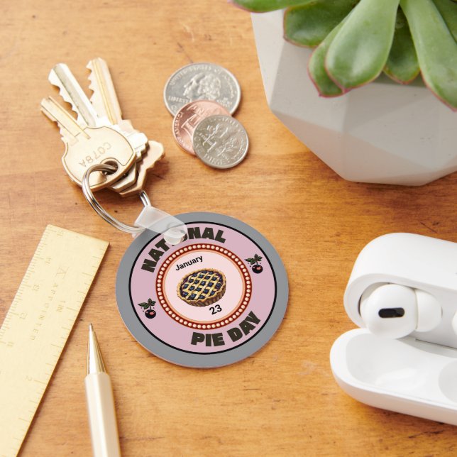 Paj-dagen Cherry Paj Nyckelring (Skrivbord)