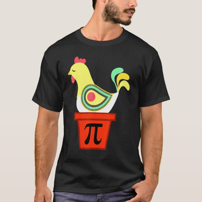 Paj Day Math Teacher Chicken T Shirt (Framsida)