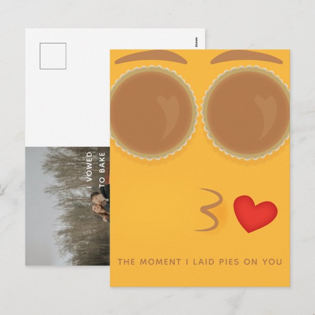 Paj Eyed Kisses Thanksgiving Helgdag vykort (Fram/baksida)