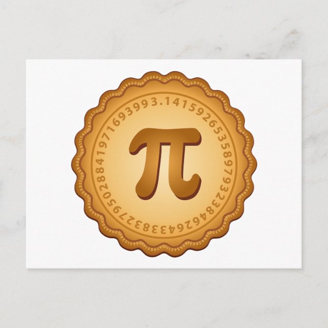 PAJ för alla på Pi Day Party Vykort (Framsida)