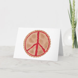 Paj för Peace-körsbärskort i paj Kort