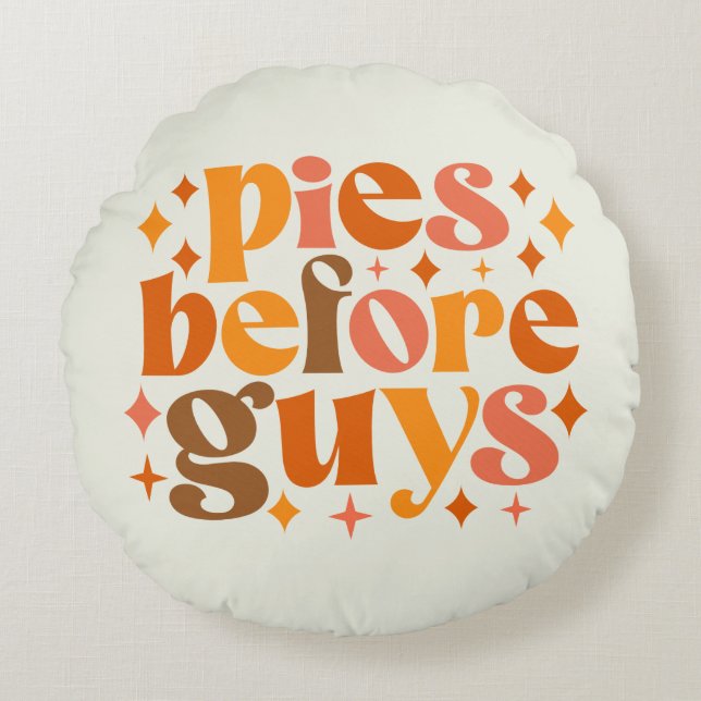 Paj Före killar Rund Kudde (Framsidan)