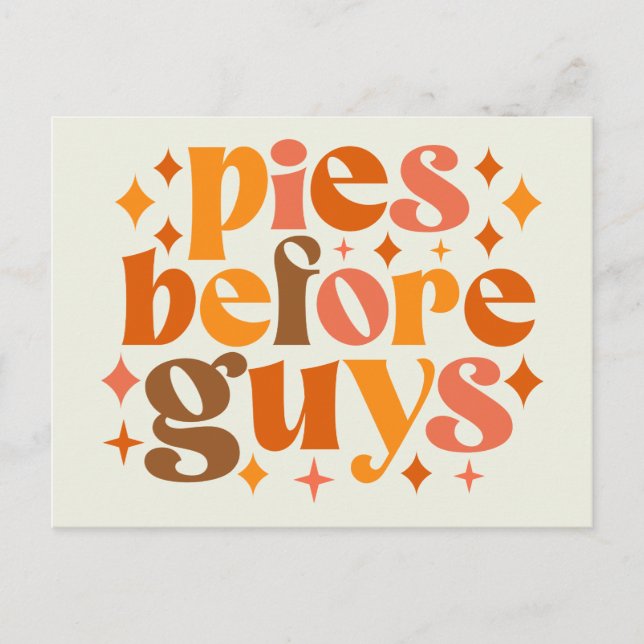 Paj Före killar Vykort (Framsida)