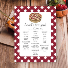 Paj första födelsedag Milestone Birthday Poster