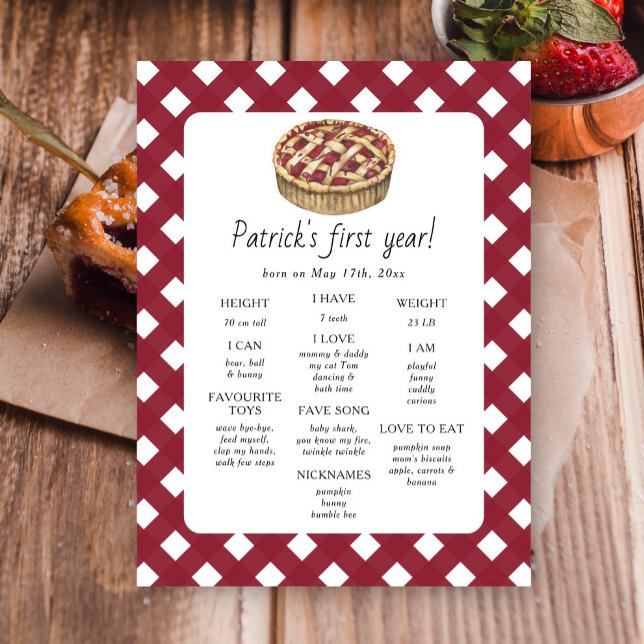 Paj första födelsedag Milestone Birthday Poster (Skapare uppladdad)