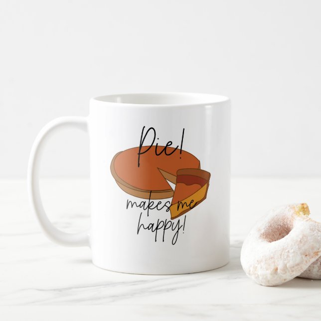 Paj Gör Mig Glad Paj  Kaffemugg (Med munk)
