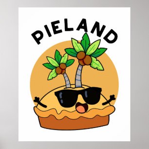 Paj-land Funny Island Pun Poster