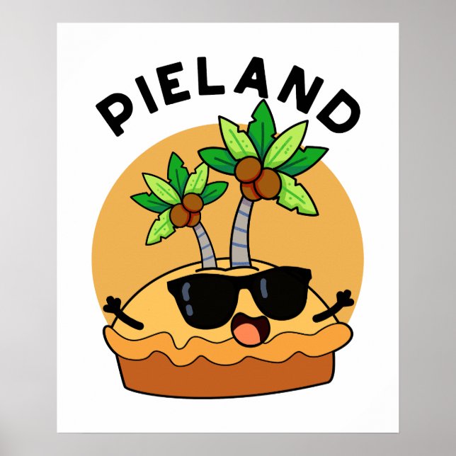 Paj-land Funny Island Pun Poster (Framsidan)