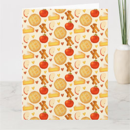 Paj och ingredienser för gammalmodig äpple och äpp kort