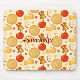 Paj och ingredienser för gammalmodig äpple och äpp musmatta