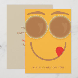 Paj Öga Thanksgiving Card Inbjudningar