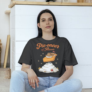 Paj-oneer av Flavor - Pumpkin Paj Thanksgiving T Shirt