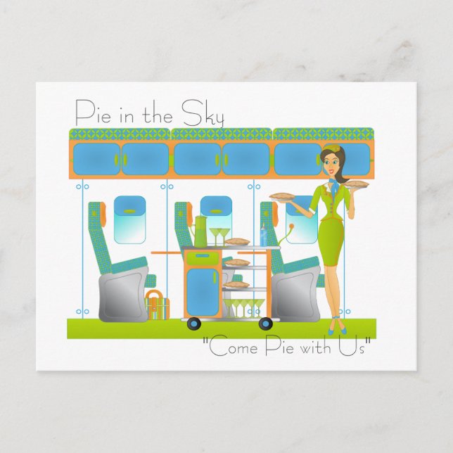 Paj på flygplatsen Himlar Vykort (Framsida)