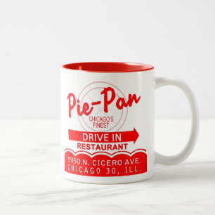 Paj-Pan Drive-In Restaurant, Chicago, Illinois Två-Tonad Mugg