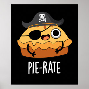 Paj-rate Funny Pirat Paj Pun Mörk BG Poster