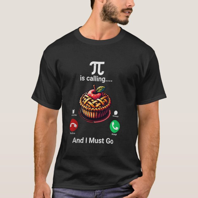 Paj Ropar Jag Måste Gå Pi-dagen T Shirt (Framsida)