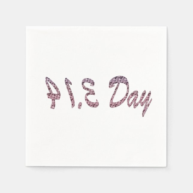 Paj Rosa Pi Day Pappersservett (Framsidan)