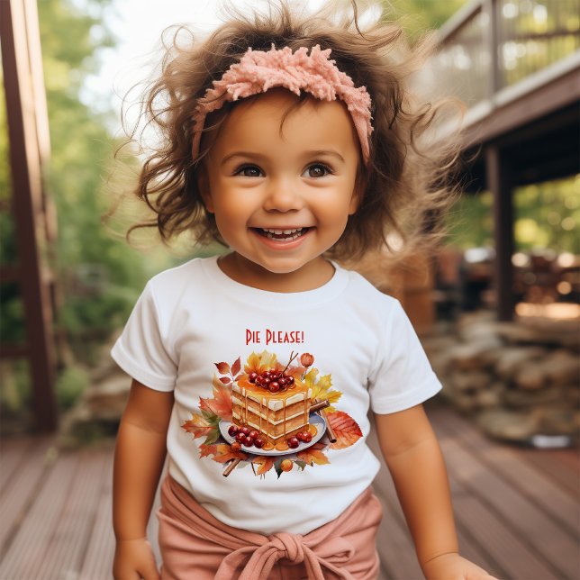 Paj, snälla! - Cute Thanksgiving Småbarn T-Shirt (Skapare uppladdad)