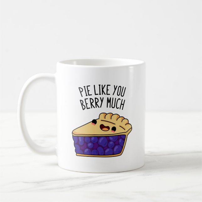 Paj som du Berry mycket funny Paj Pun Kaffemugg (Vänster)