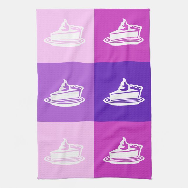Paj SQUARED - Ombre Färg Block Pop Art - Towel Kökshandduk (Vertikal)