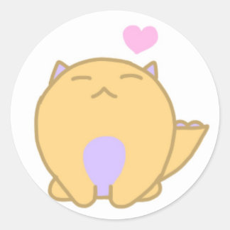 Paj Sticker Runt Klistermärke