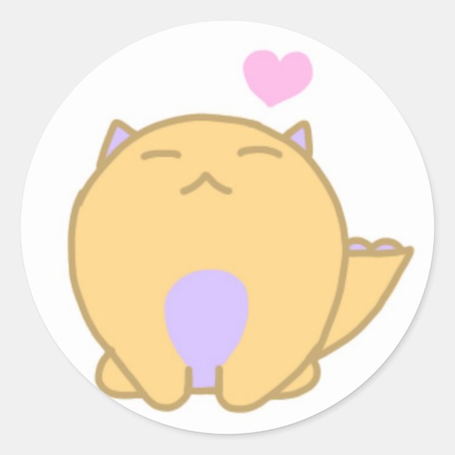 Paj Sticker Runt Klistermärke (Framsida)