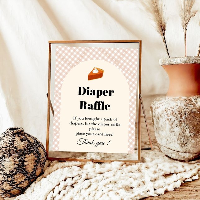 Paj Thankgiving Diaper raffle bable duschskylt Poster (Skapare uppladdad)