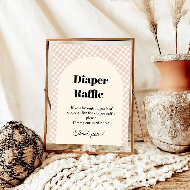 Paj Thankgiving Diaper raffle bable duschskylt Poster (Skapare uppladdad)