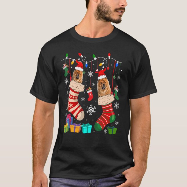 Pajama Chow Chow Hund Puppy T Shirt (Framsida)