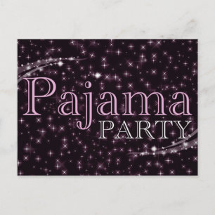 Pajama-inbjudningar: Starshine Inbjudan Vykort