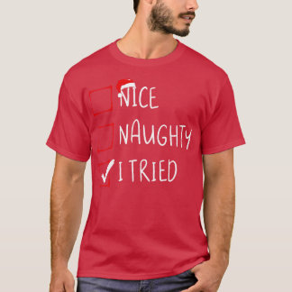 Pajama Ljus Nice Naughty I T Shirt