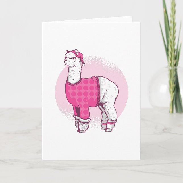 Pajama llama kort (Framsida)