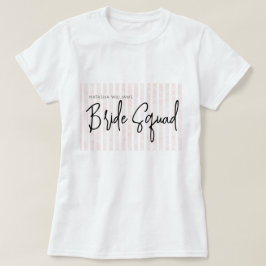 Pajama Party Chic Bride Squad T Shirt